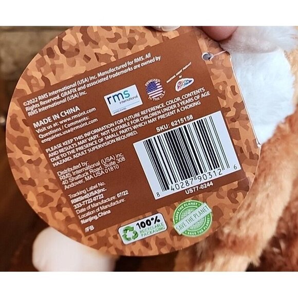 Rainforest Plush Black Capped Squirrel Monkey with Tag - Picture 12 of 12